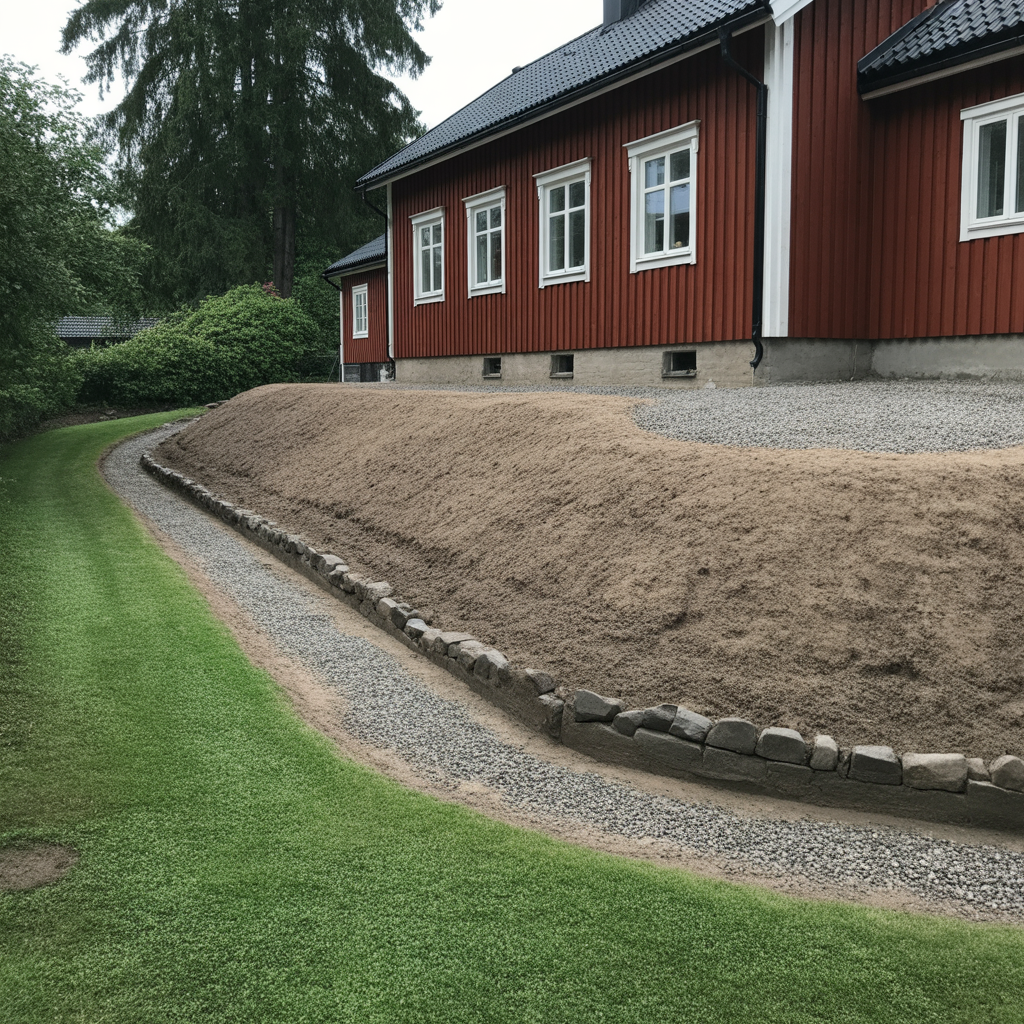 10.Hur undviker du vattensamlingar vid markutjamning