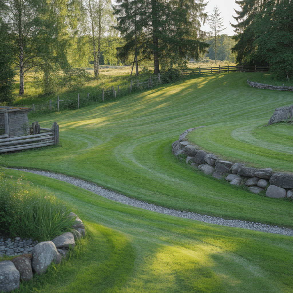 11.Sa anlagger du en hallbar grasmatta pa kuperad mark