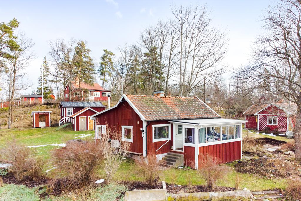 Grävning av tomt. Huddinge Hörningsnäs Villastad