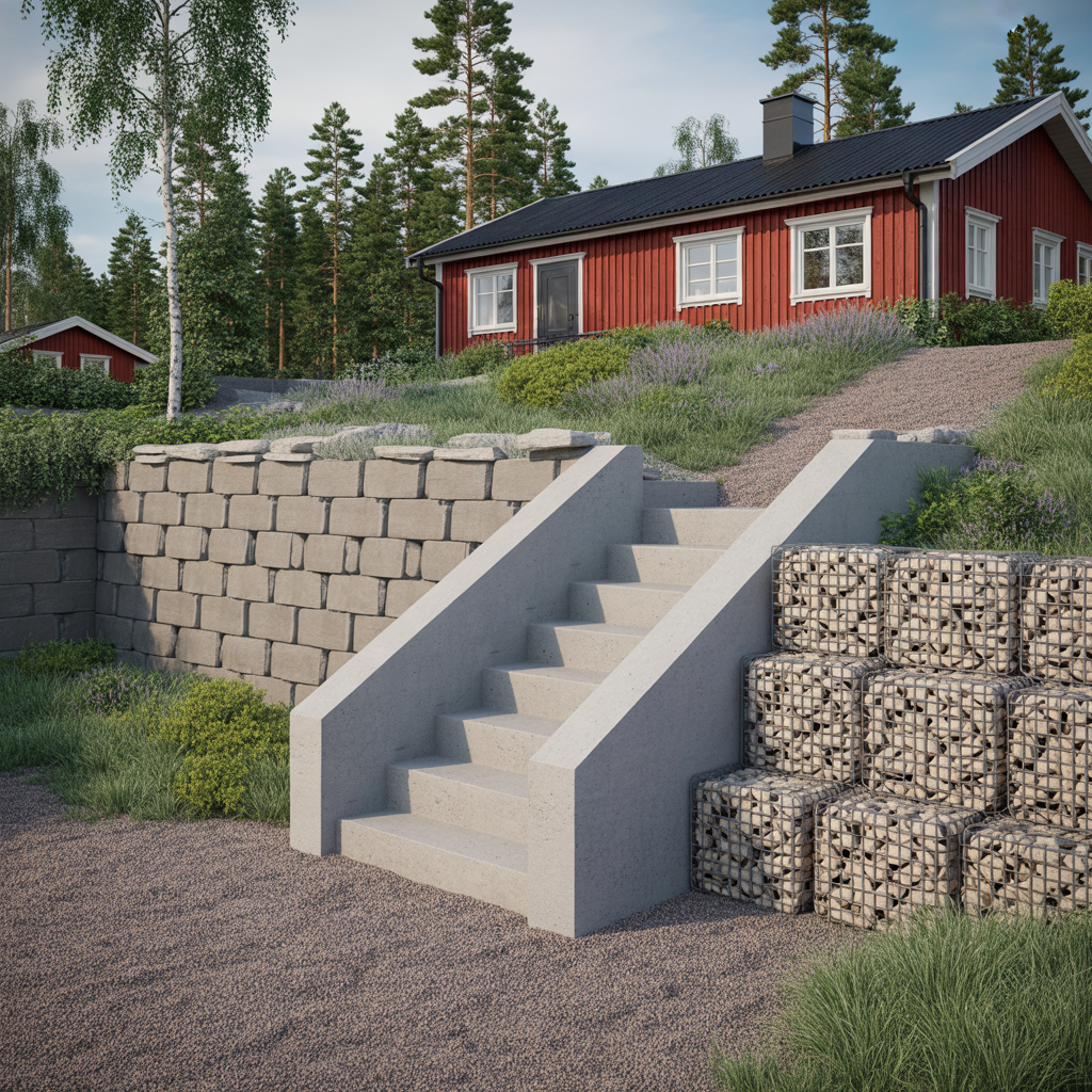 valja stodmur jamforelse av block l stod och gabion