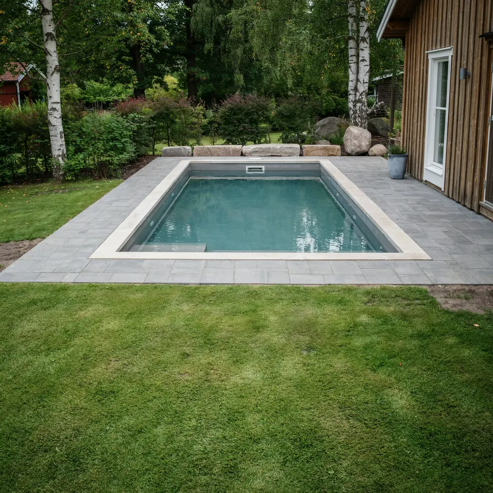 bygga pool tullinge tumba flemingsberg stockholm